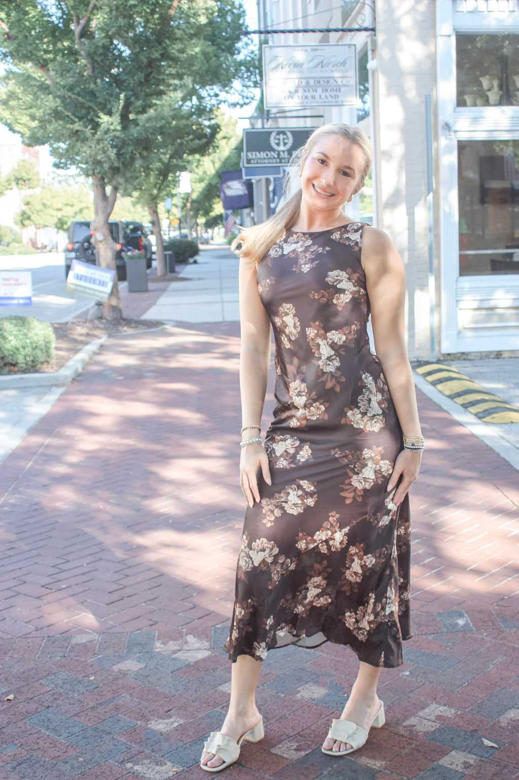 Harriet Floral Sleeveless Maxi Dress