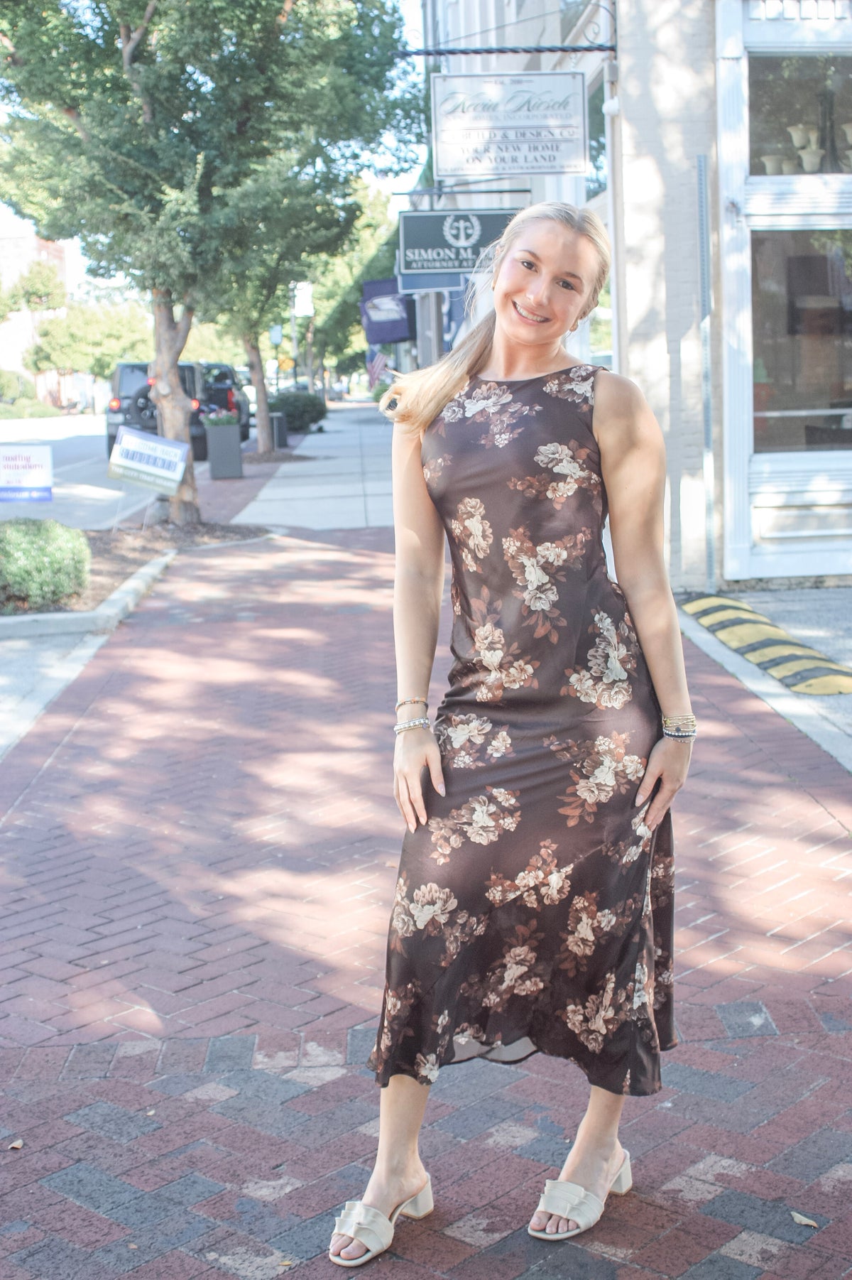 Harriet Floral Sleeveless Maxi Dress