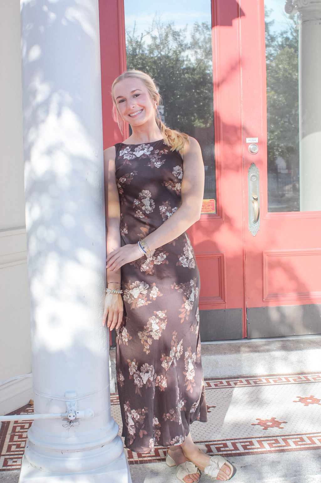 Harriet Floral Sleeveless Maxi Dress