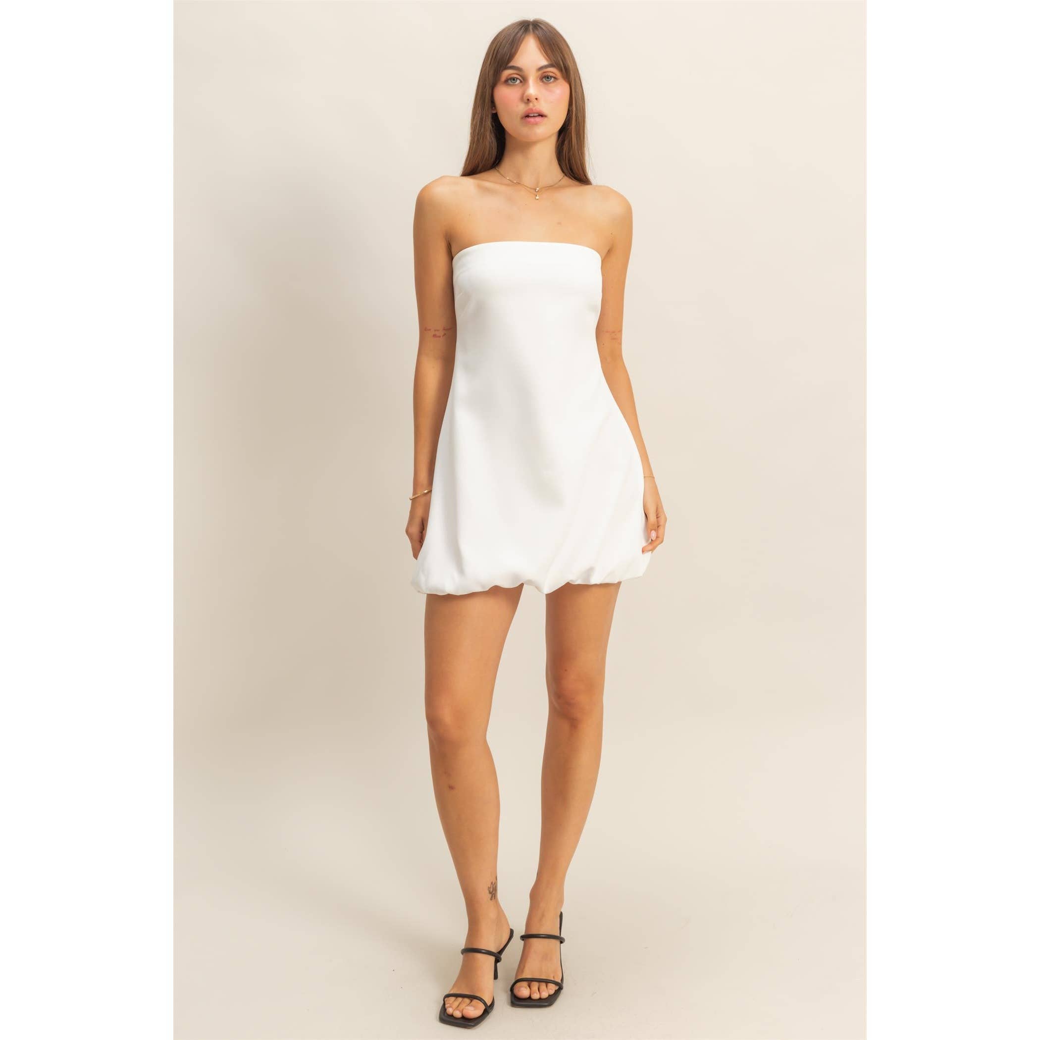 Blanche Blouson Mini Dress