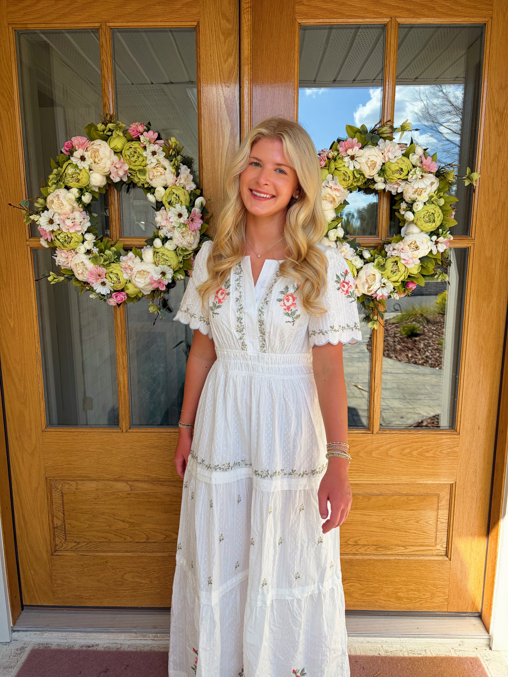 Dora Embroidered Maxi Dress