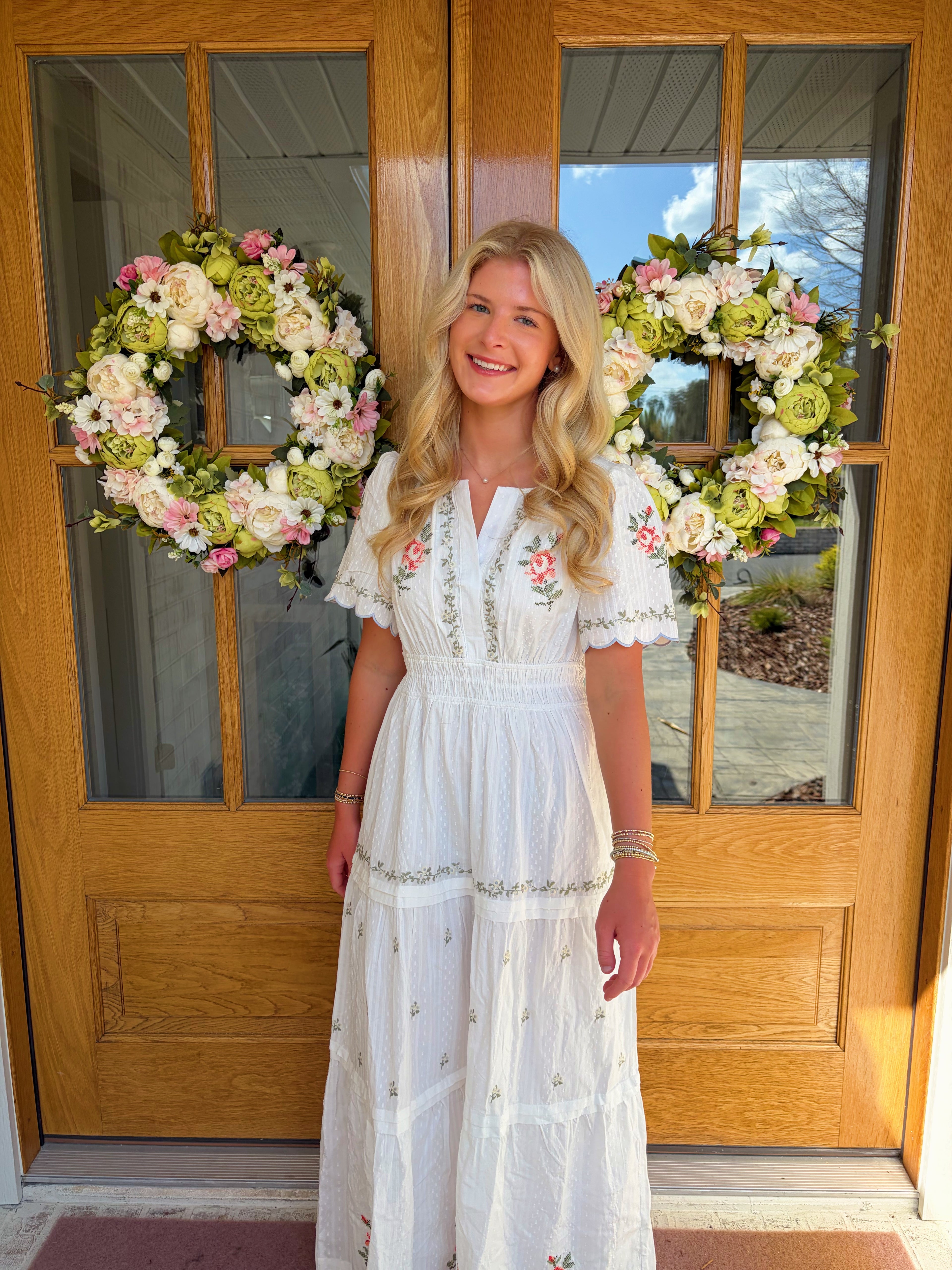 Dora Embroidered Maxi Dress