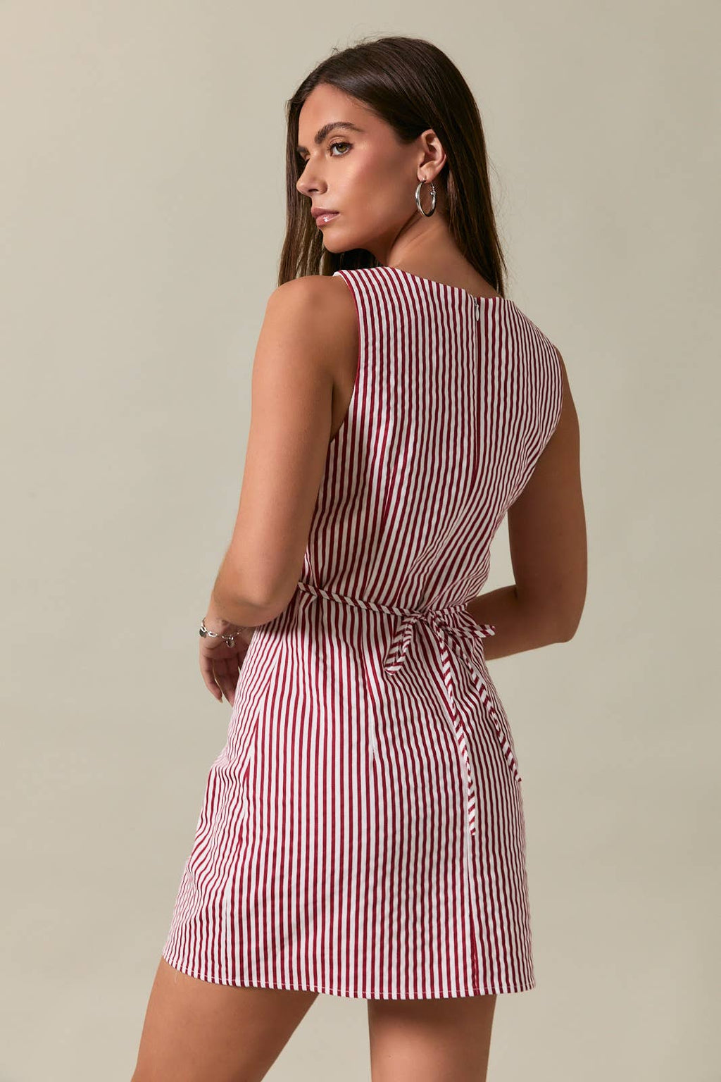 Lizzie Striped Mini Dress
