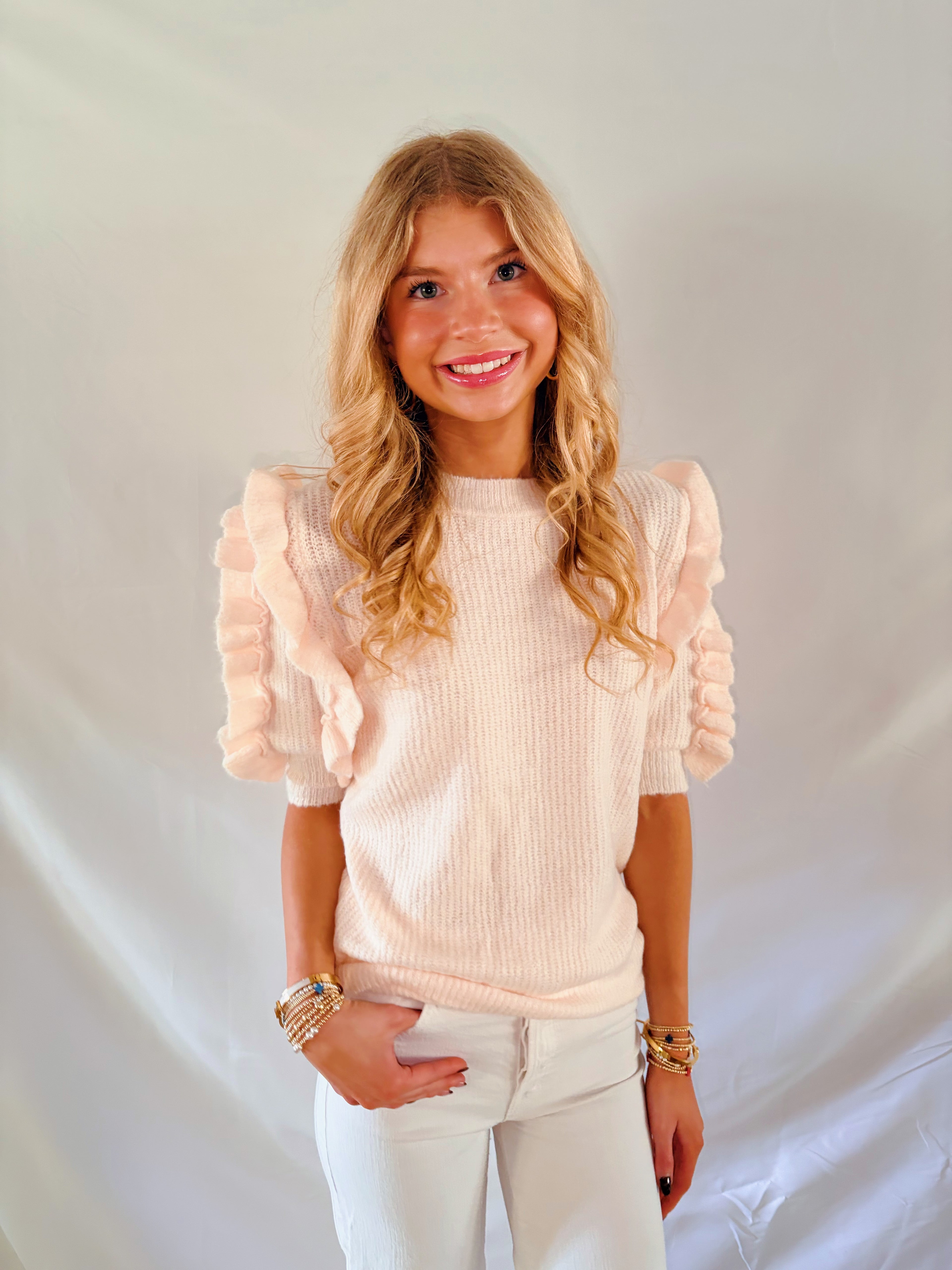 Hattie Short Sleeve Sweater