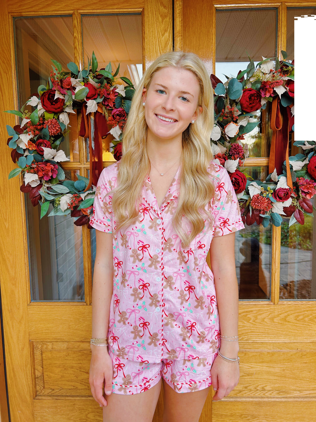 Gingerbread Bows - Christmas PJs