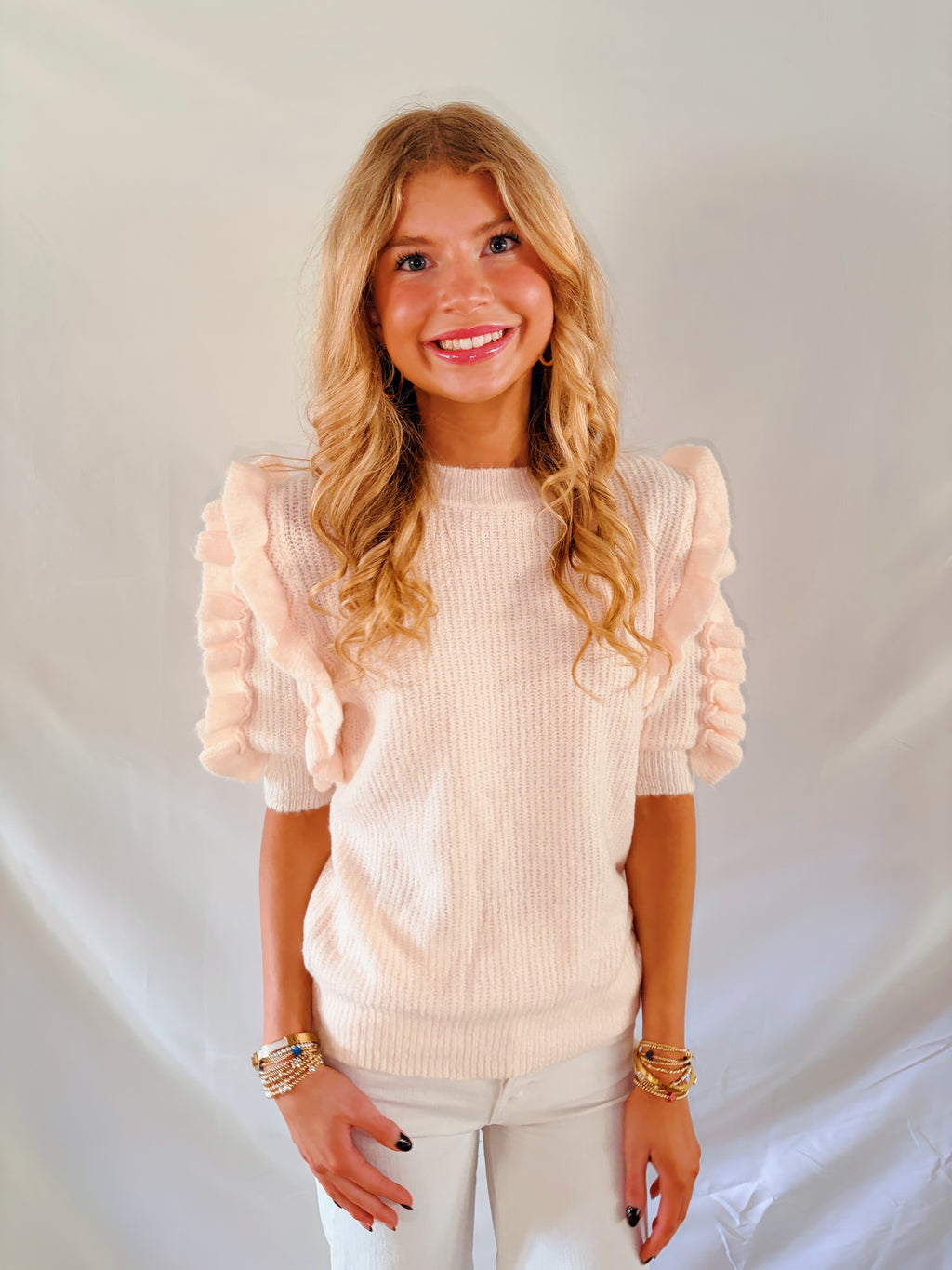 Hattie Short Sleeve Sweater