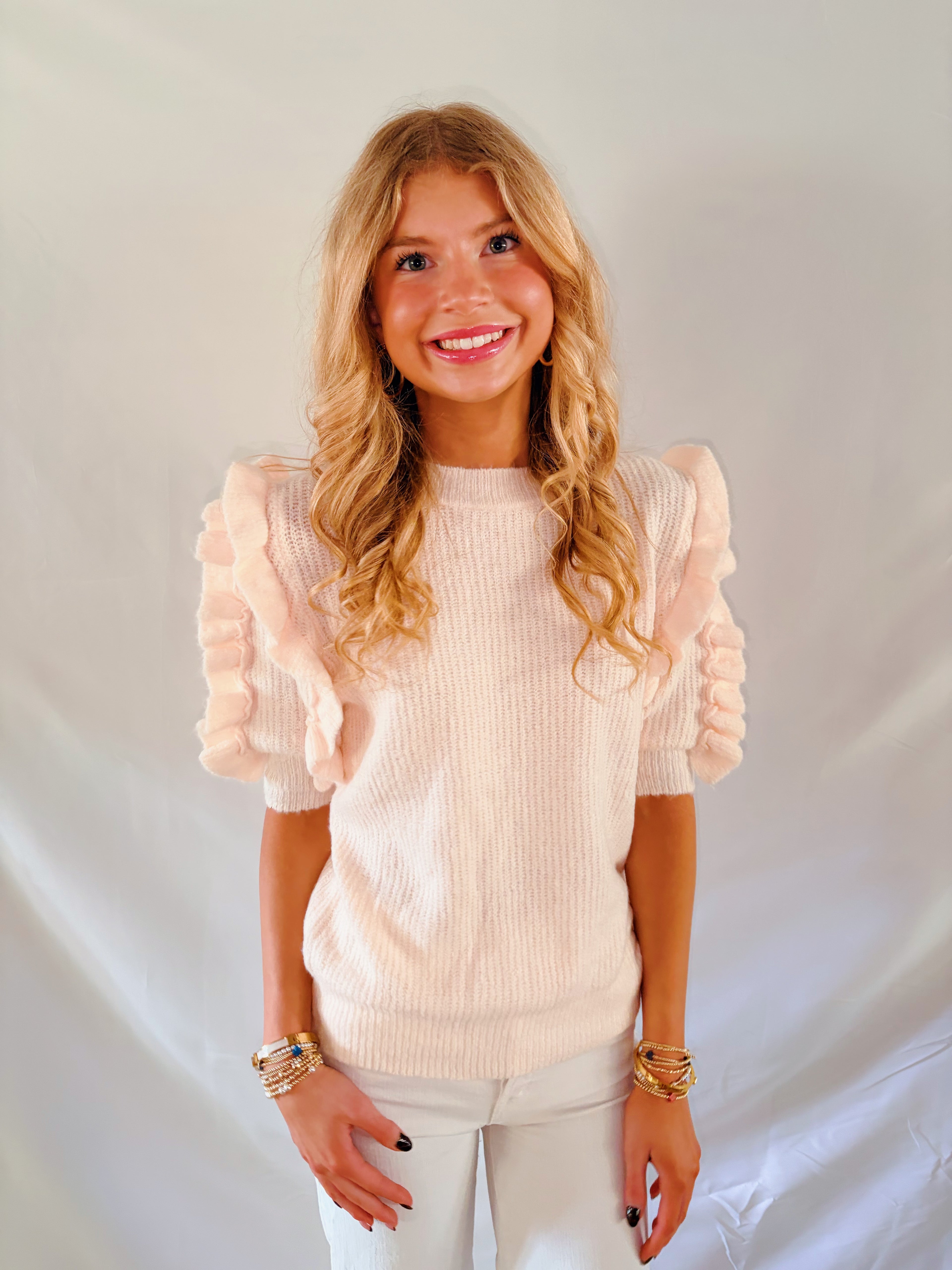 Hattie Short Sleeve Sweater