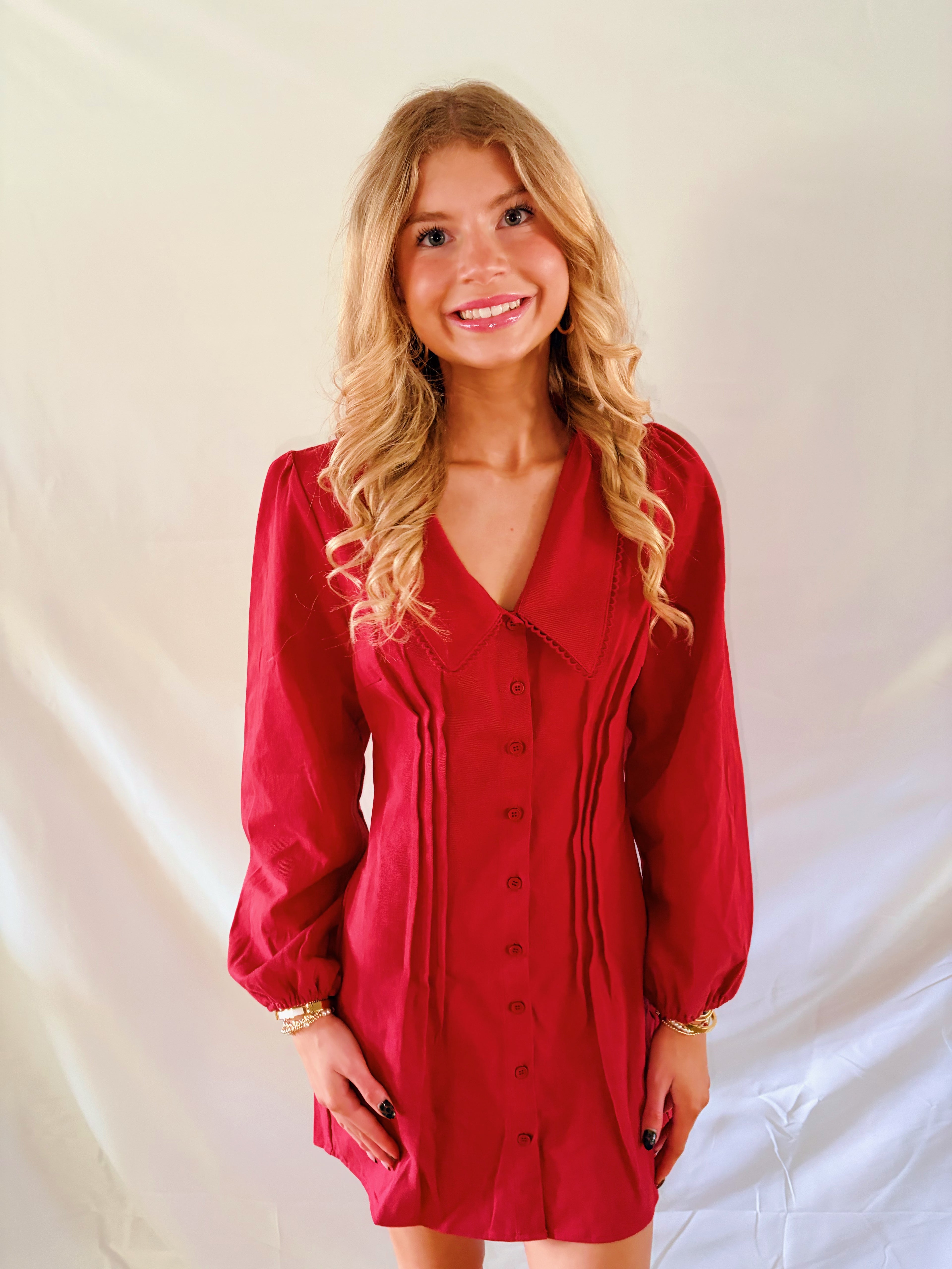 Catherine Collared Mini Dress