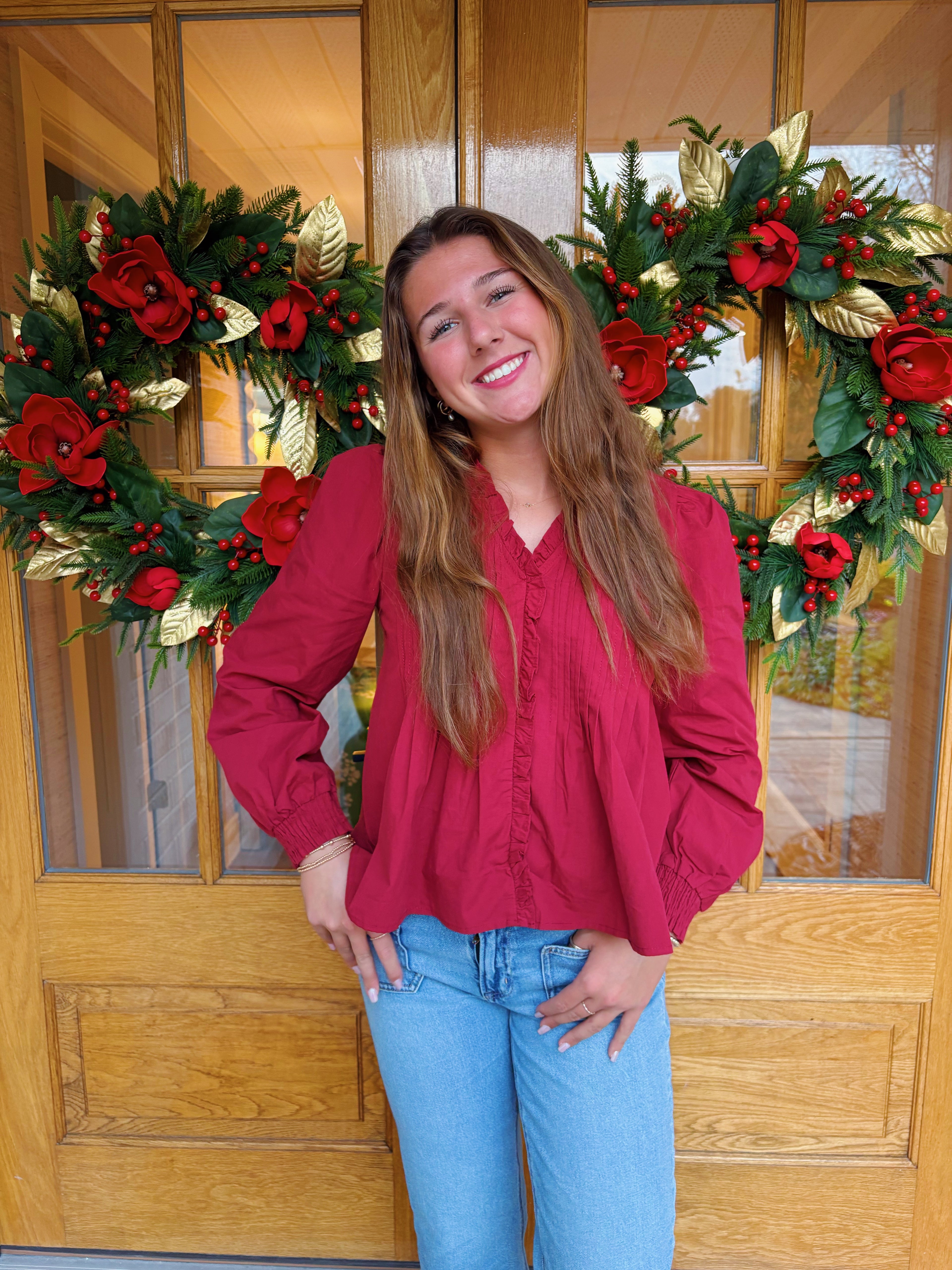 Lena Button Down Blouse