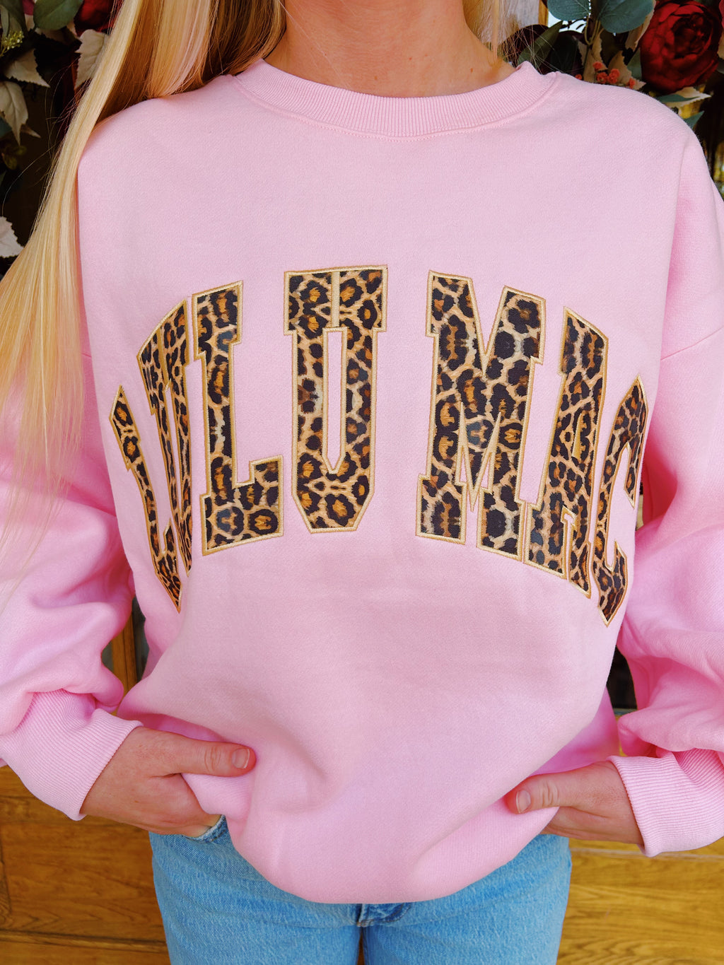 Lulu Mac Leopard Pink Sweatshirt