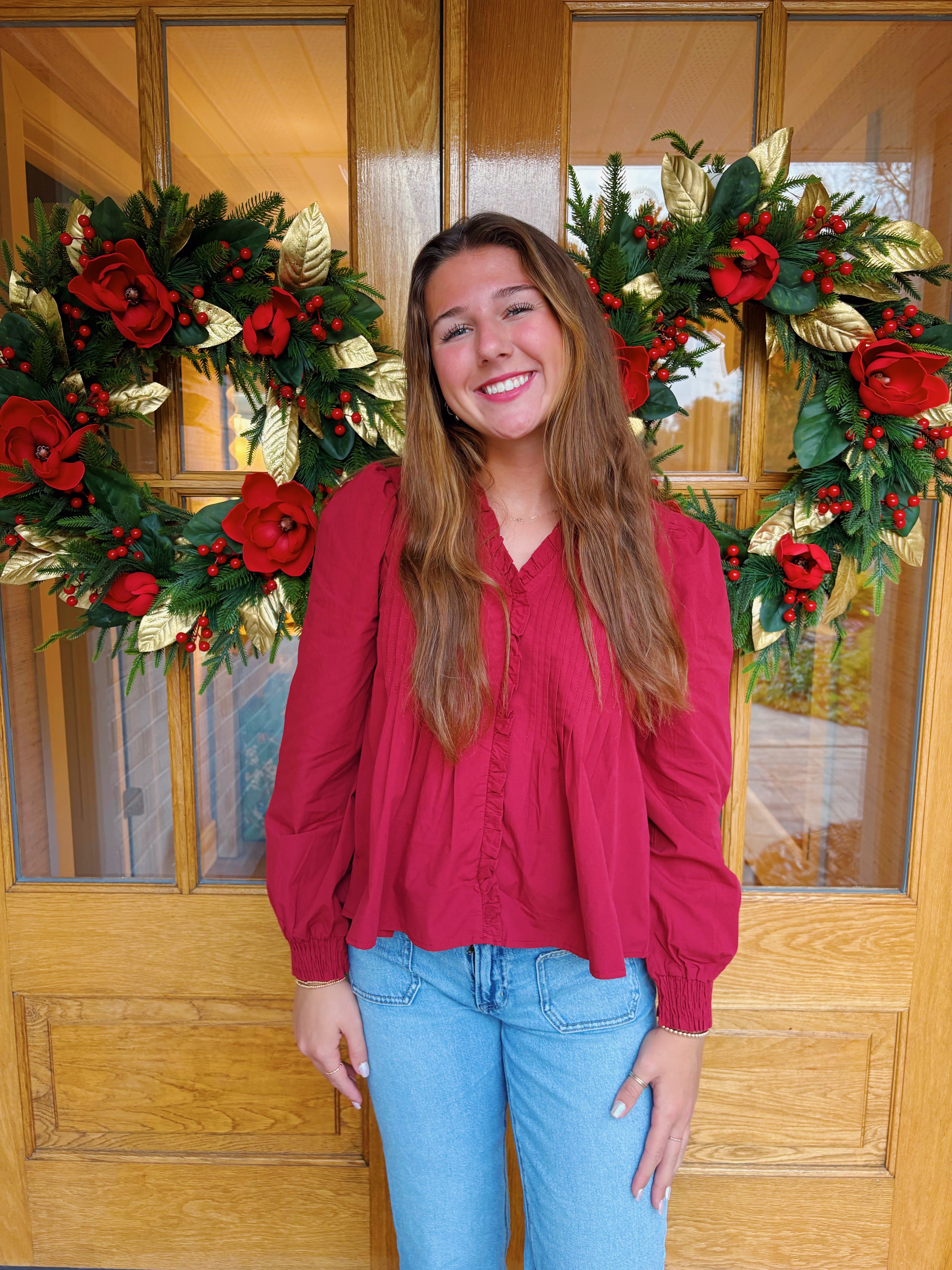 Lena Button Down Blouse