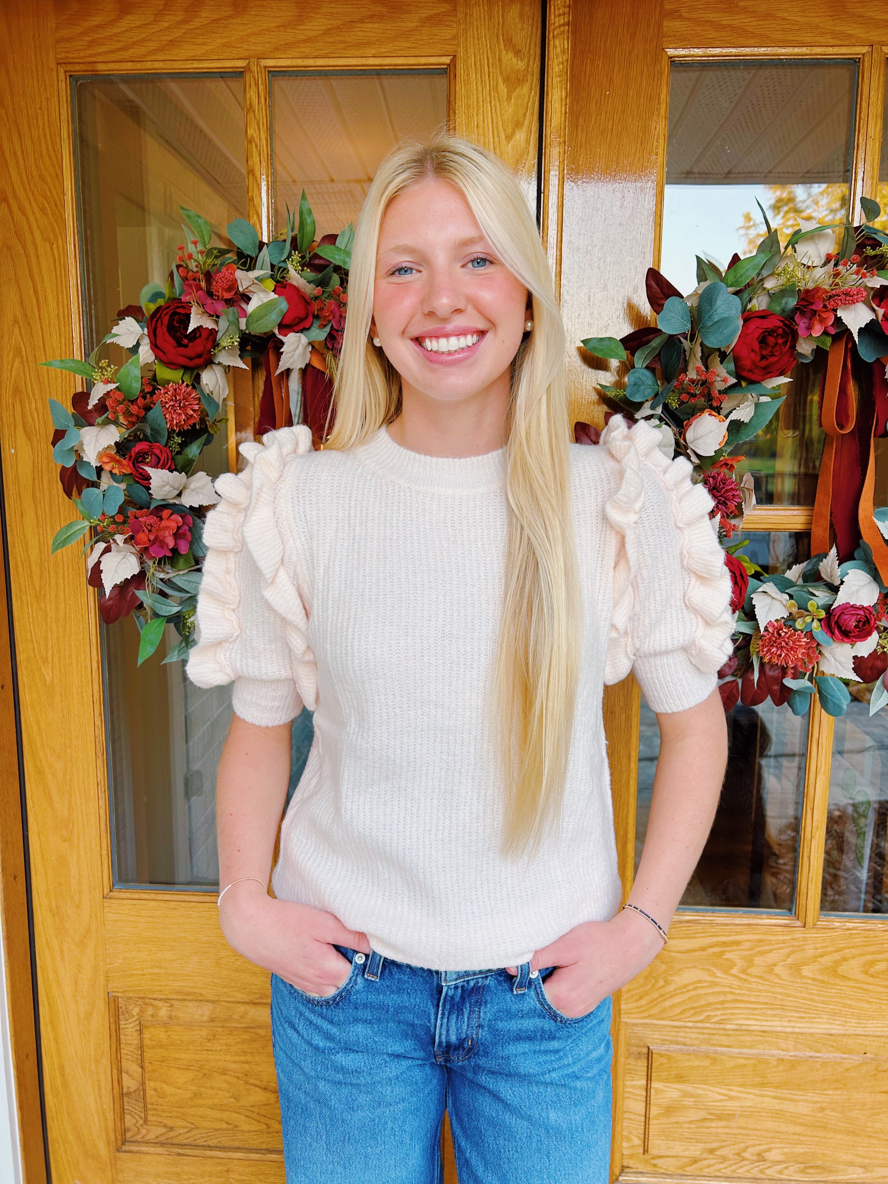 Hattie Short Sleeve Sweater