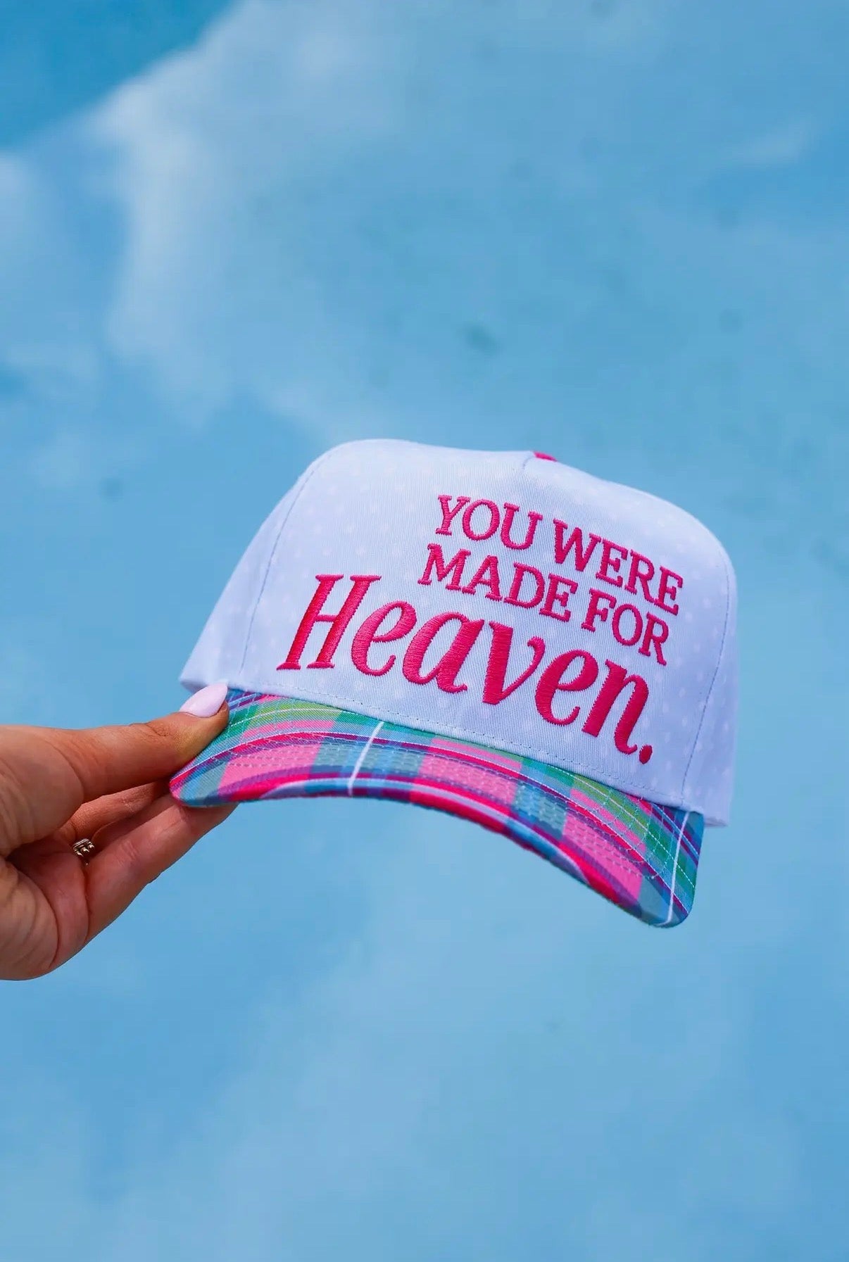 You Were Made For Heaven Canvas Cap