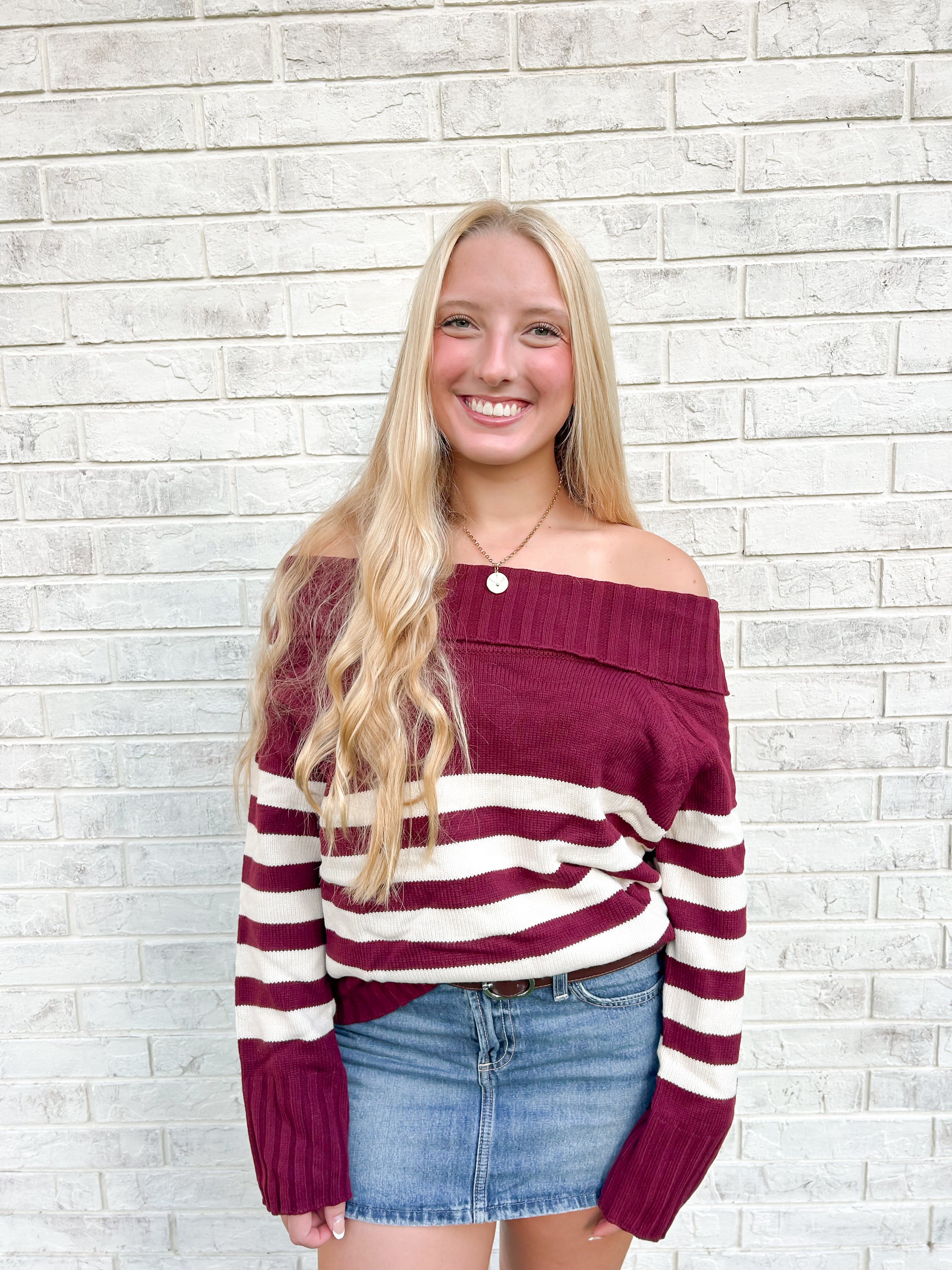 Laura Off Shoulder Sweater