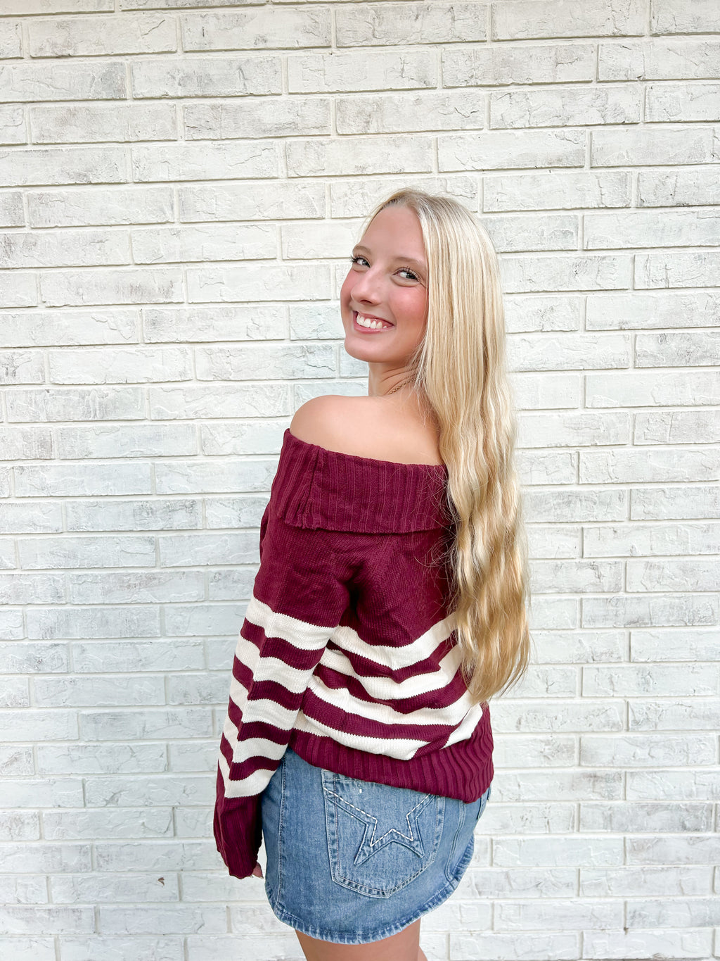 Laura Off Shoulder Sweater