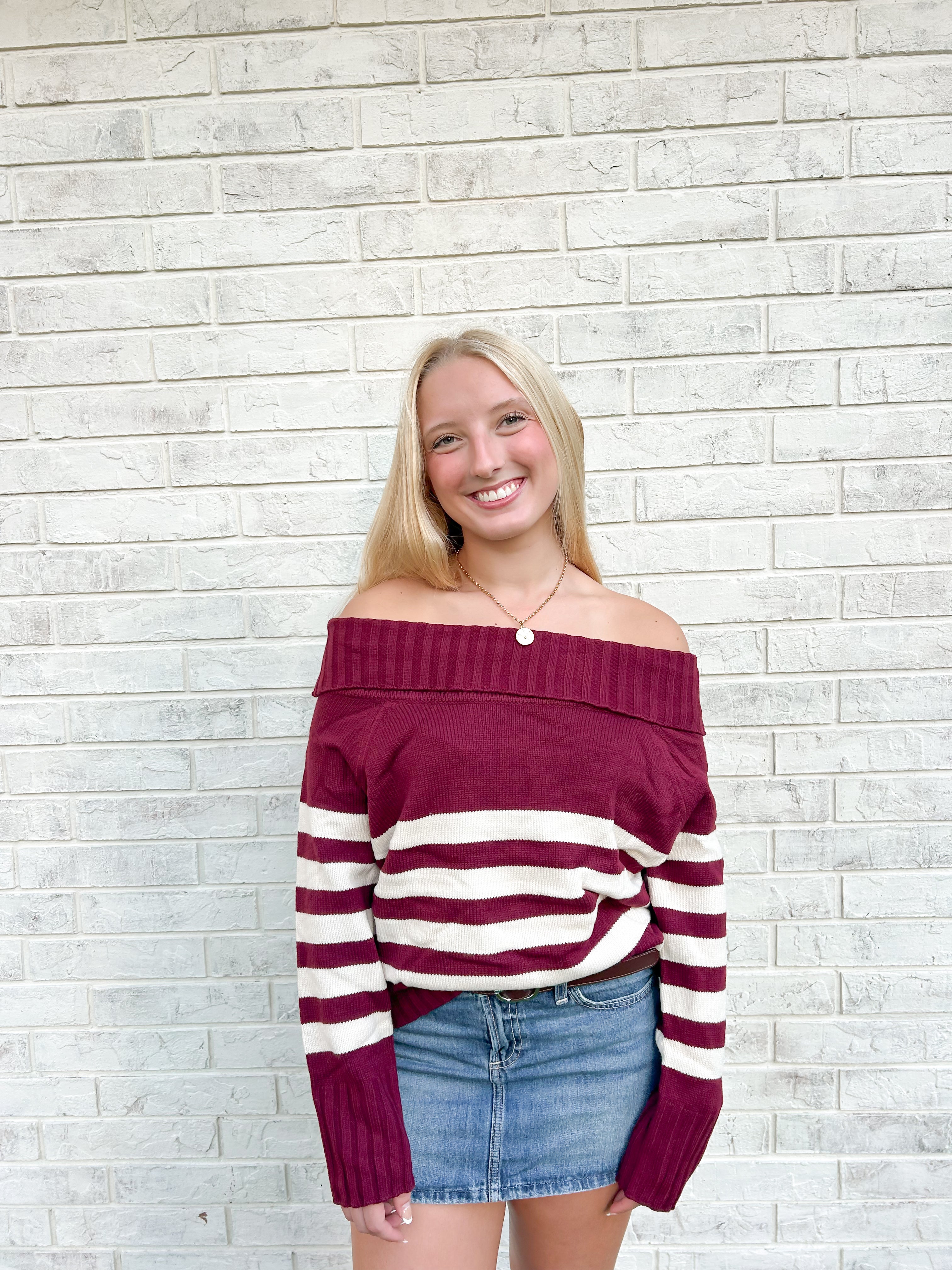 Laura Off Shoulder Sweater