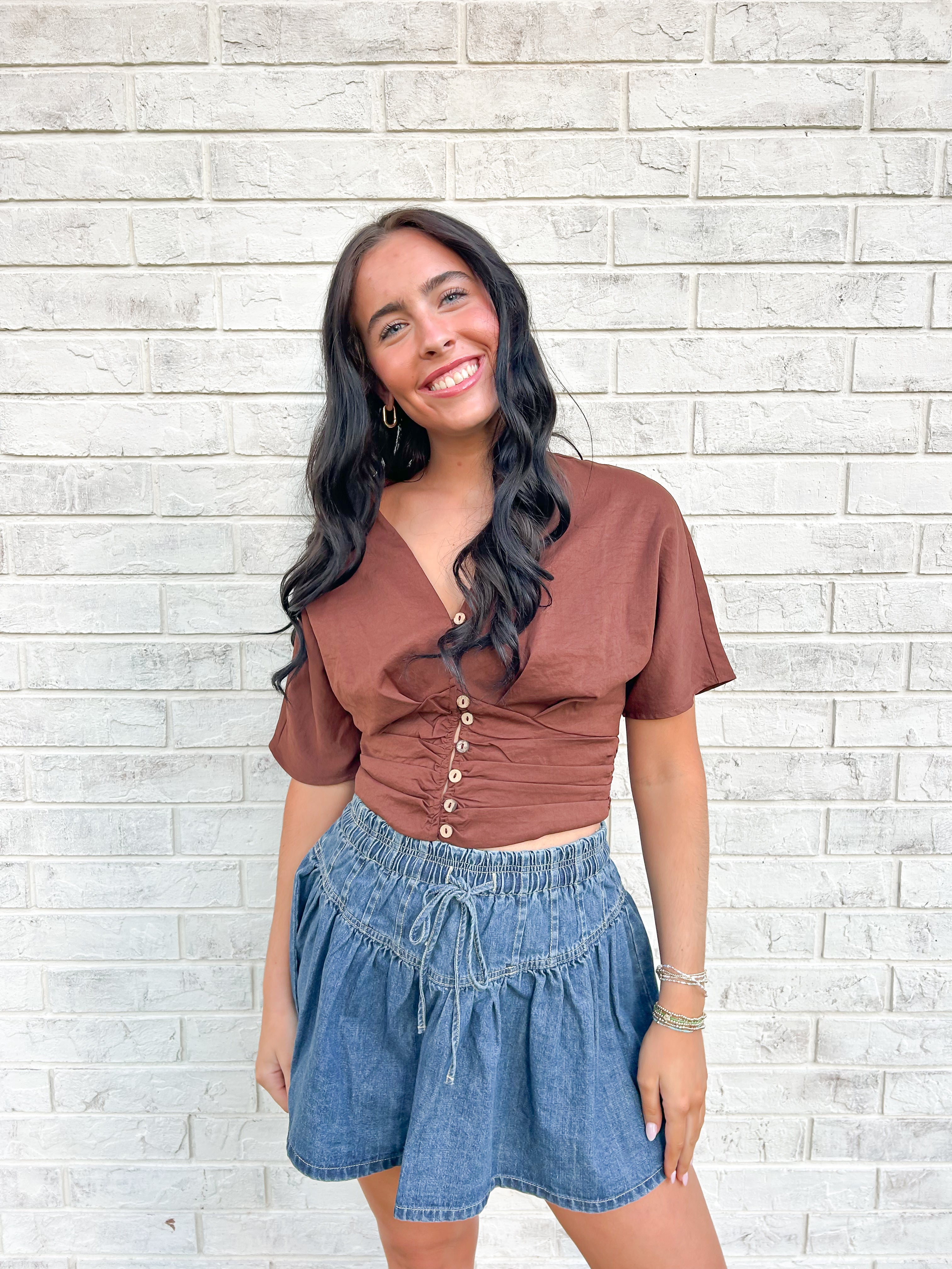 Martha Denim Mini Skirt