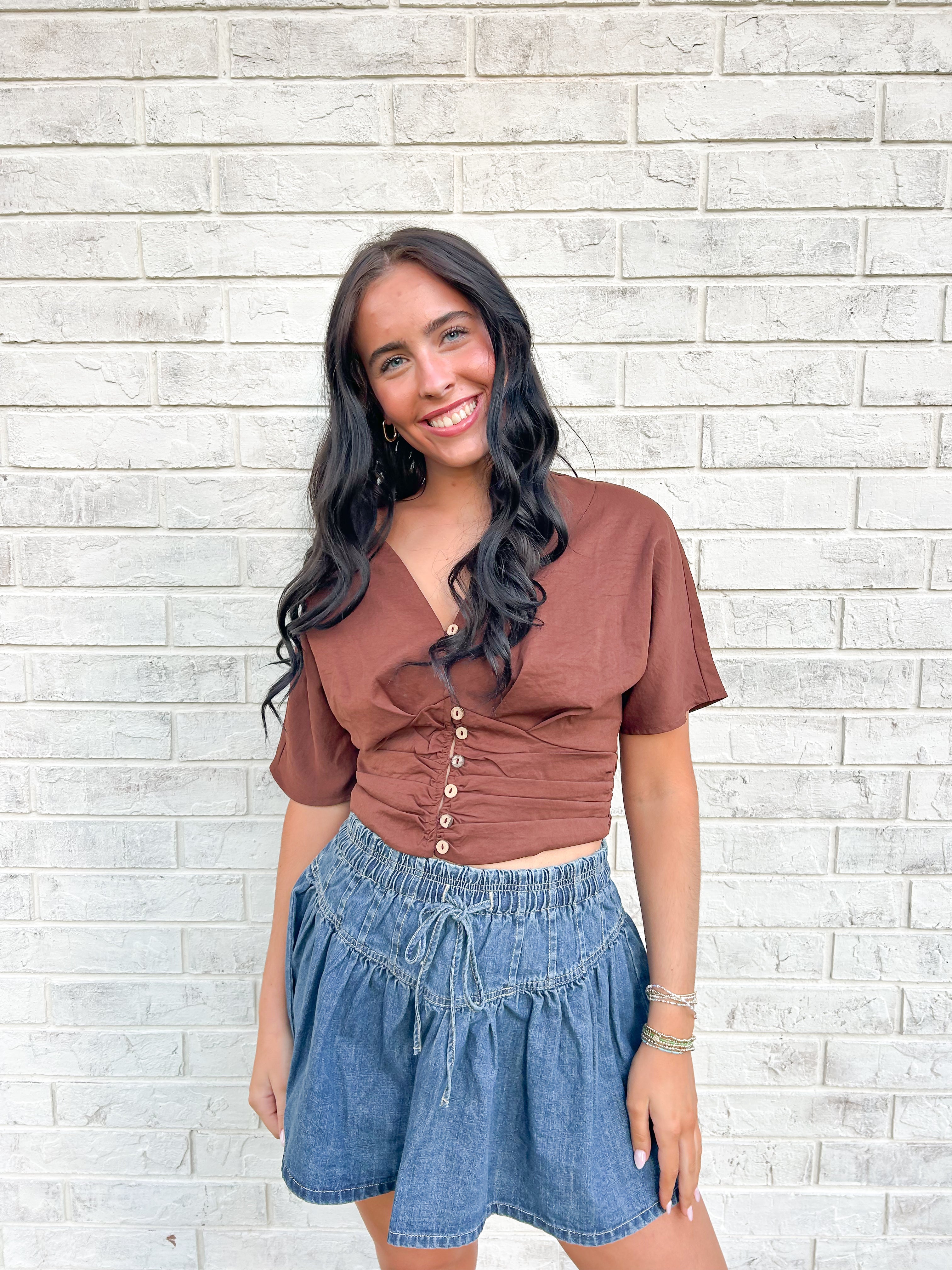 Martha Denim Mini Skirt