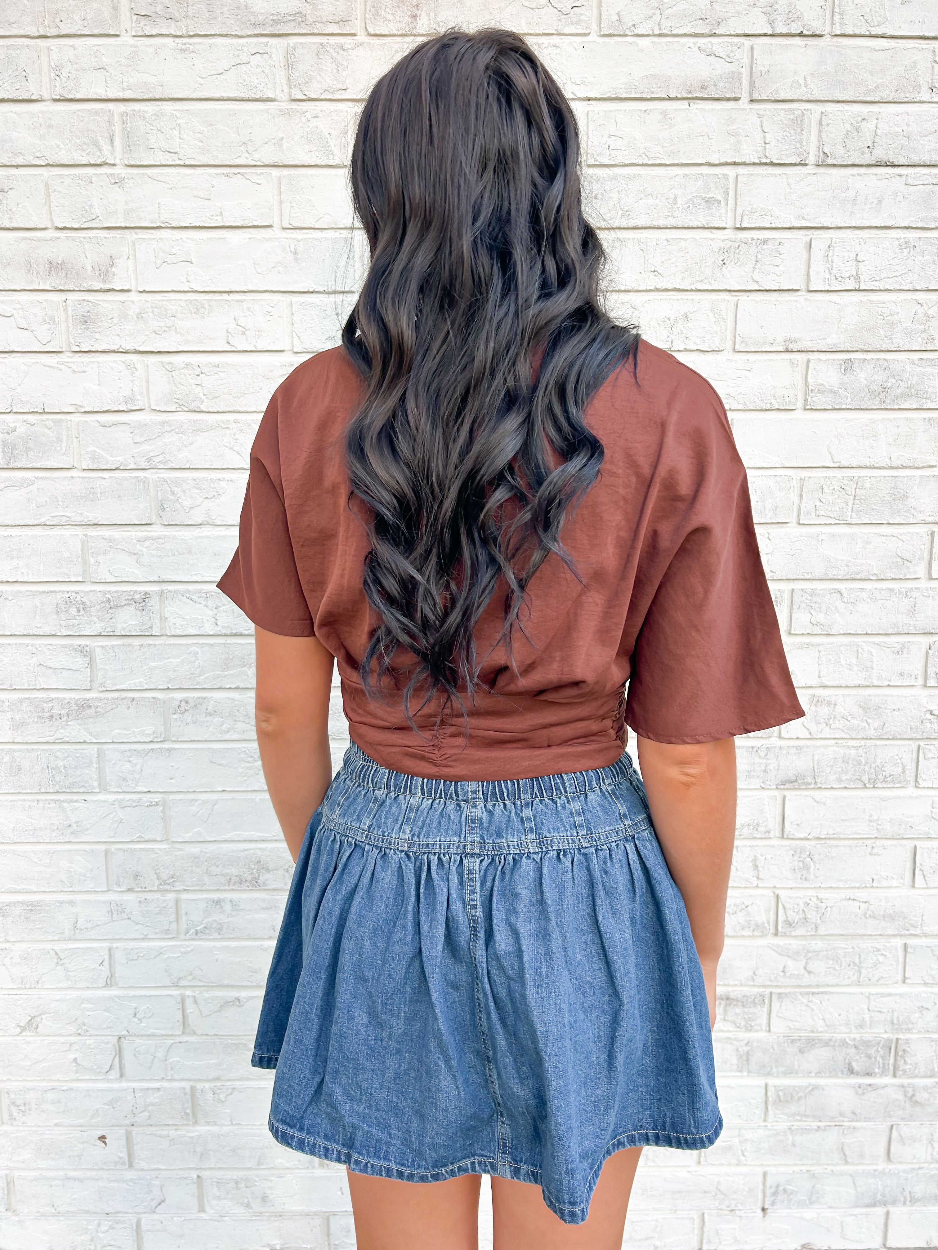 Martha Denim Mini Skirt
