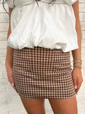 Florence Gingham Mini Skort